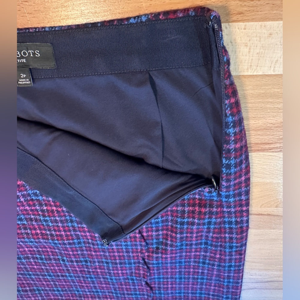 Talbots Wool Plaid Skirt - Picture 3 of 9